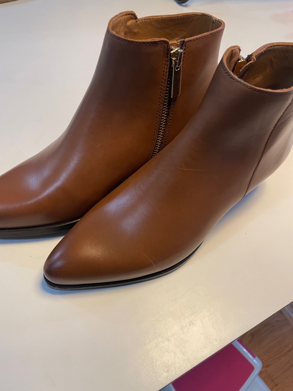 Thursday Boot Company Brown Leather Ankle Booties